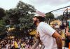 Emicida no bloco Quilombo Lab, em 2020 Créditos: Jef Delgado / Acervo: Lab Fantasma